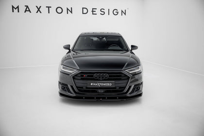 Maxton Front Splitter V.2 Audi S8 D5 - Gloss Black