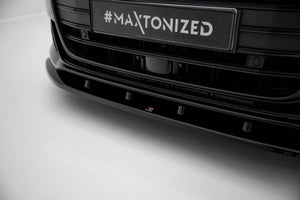 Maxton Front Splitter V.2 Audi S8 D5 - Gloss Black