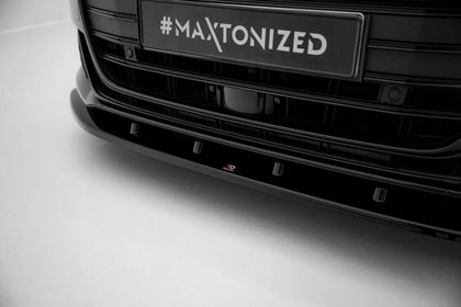 Maxton Front Splitter V.2 Audi S8 D5 - Gloss Black