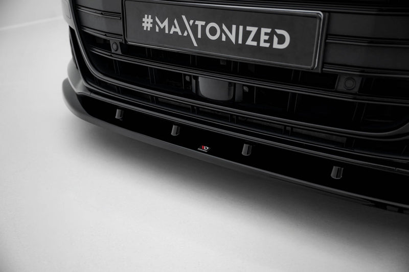 Maxton Front Splitter V.2 Audi S8 D5 - Gloss Black