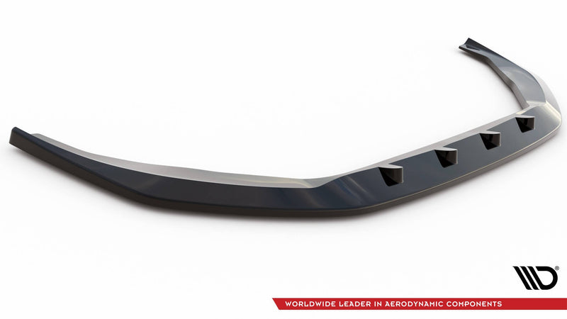 Maxton Front Splitter V.2 Audi S8 D5 - Gloss Black