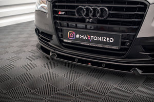 Maxton frontsplitter til Audi S8 D4 – blank sort – billede 3 af 5