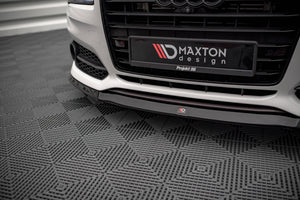 Maxton Front Splitter V.2 Audi S8 D4 Fl - Gloss Black