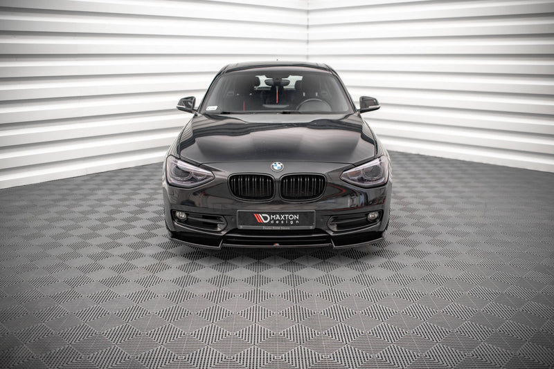Maxton frontsplitter til BMW 1 F20 – blank sort – billede 2 af 4
