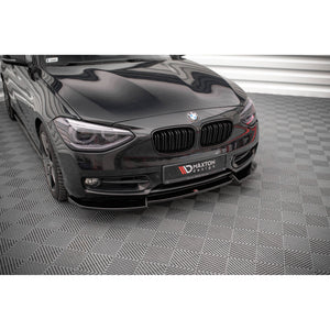 Maxton frontsplitter til BMW 1 F20 – blank sort – billede 1 af 4