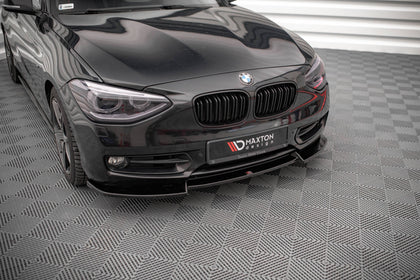 Maxton frontsplitter til BMW 1 F20 – blank sort – billede 1 af 4
