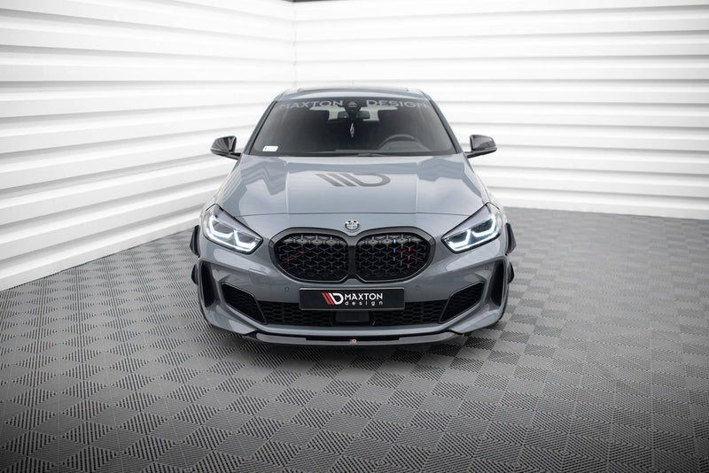 Maxton frontsplitter til BMW 1 M-Pack/ M135i / 128ti F40 – blank sort – billede 2 af 5