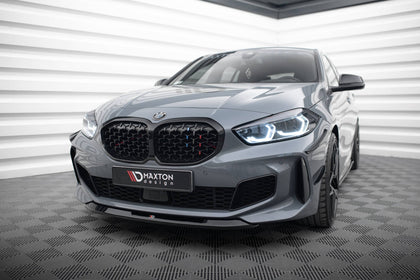 Maxton frontsplitter til BMW 1 M-Pack/ M135i / 128ti F40 – blank sort – billede 1 af 5
