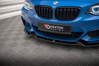 Maxton frontsplitter til BMW 2 M-Pack F22 – blank sort – billede 3 af 5