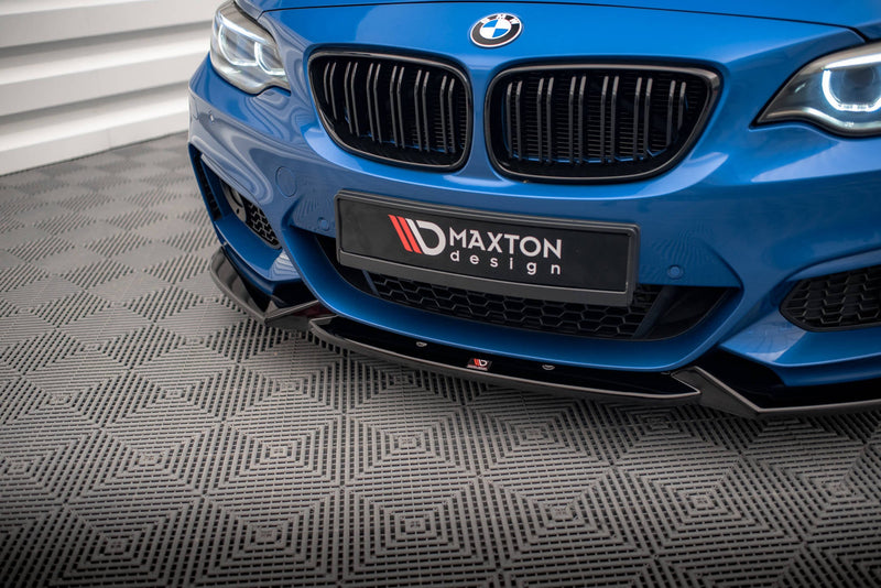 Maxton frontsplitter til BMW 2 M-Pack F22 – blank sort – billede 3 af 5
