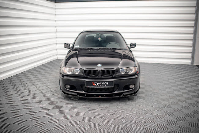 Maxton frontsplitter til BMW 3 Coupe M-Pack E46 – blank sort – billede 2 af 5