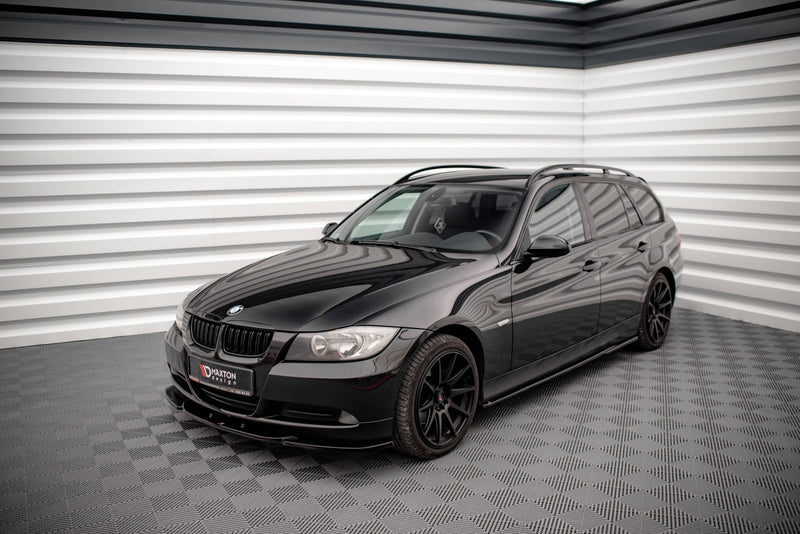 Maxton frontsplitter til BMW 3 E90 / E91 – blank sort – billede 2 af 5