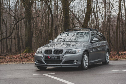 Maxton frontsplitter til BMW 3 E90/E91 Facelift – blank sort – billede 1 af 8