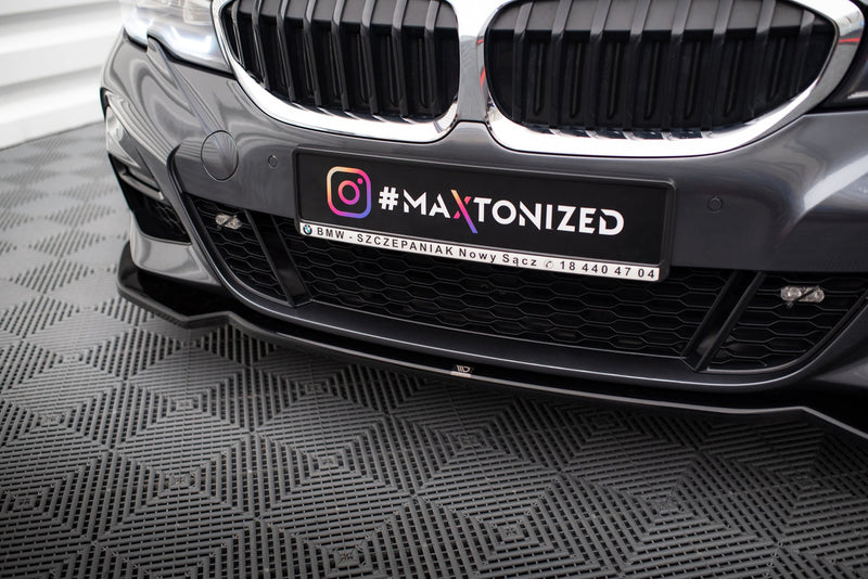 Maxton frontsplitter til BMW 3 M-Pack G20 – blank sort – billede 2 af 4