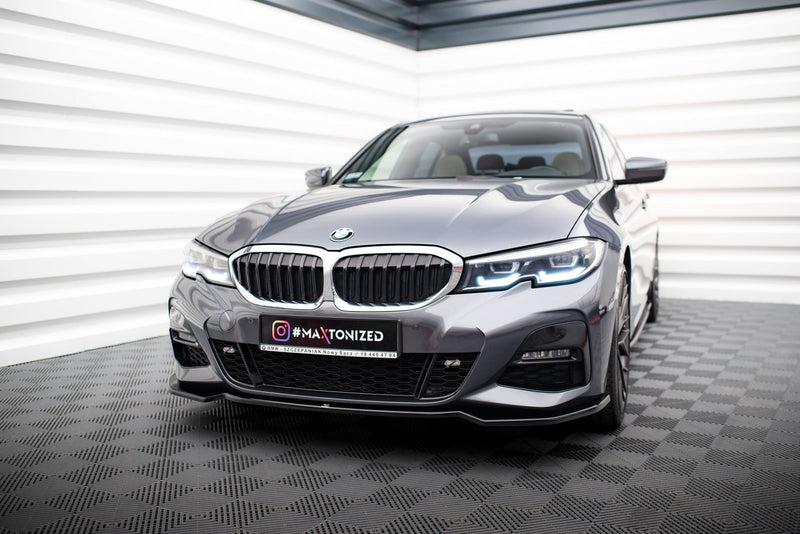 Maxton frontsplitter til BMW 3 M-Pack G20 – blank sort – billede 1 af 4