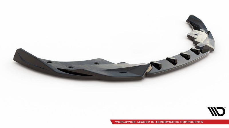 Maxton frontsplitter til BMW 4 M-Pack / M440i G22 / G23 / G22 Facelift / G23 Facelift – blank sort – billede 5 af 6