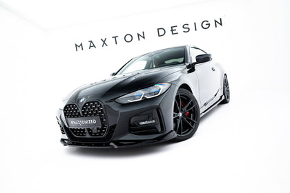 Maxton frontsplitter til BMW 4 M-Pack / M440i G22 / G23 / G22 Facelift / G23 Facelift – blank sort – billede 2 af 6