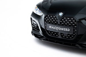 Maxton frontsplitter til BMW 4 M-Pack / M440i G22 / G23 / G22 Facelift / G23 Facelift – blank sort – billede 3 af 6