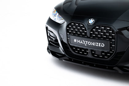 Maxton frontsplitter til BMW 4 M-Pack / M440i G22 / G23 / G22 Facelift / G23 Facelift – blank sort – billede 3 af 6