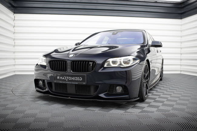 Maxton frontsplitter til BMW 5 M-Pack F10/F11 – blank sort – billede 1 af 5