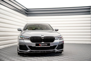 Maxton frontsplitter til BMW 5 M-Pack / M550i / M550d Sedan / Touring G30 / G31 Facelift – blank sort – billede 1 af 4