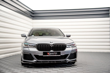 Maxton frontsplitter til BMW 5 M-Pack / M550i / M550d Sedan / Touring G30 / G31 Facelift – blank sort – billede 1 af 4