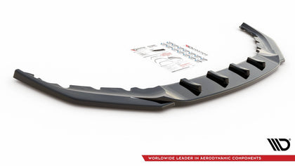 Maxton frontsplitter til BMW 5 M-Pack / M550i / M550d Sedan / Touring G30 / G31 Facelift – blank sort – billede 3 af 4