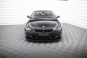 Maxton Front Splitter BMW 6 E63 / E64 (Preface Model) V.2 - Gloss Black