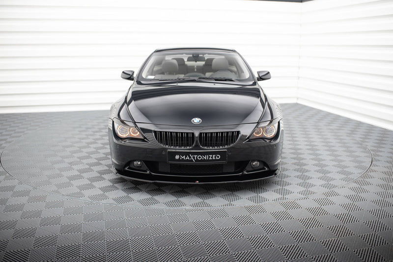Maxton Front Splitter BMW 6 E63 / E64 (Preface Model) V.2 - Gloss Black