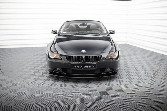 Maxton Front Splitter BMW 6 E63 / E64 (Preface Model) V.2 - Gloss Black