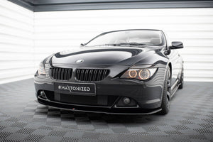 Maxton Front Splitter BMW 6 E63 / E64 (Preface Model) V.2 - Gloss Black