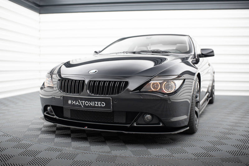 Maxton Front Splitter BMW 6 E63 / E64 (Preface Model) V.2 - Gloss Black
