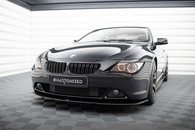 Maxton Front Splitter BMW 6 E63 / E64 (Preface Model) V.2 - Gloss Black