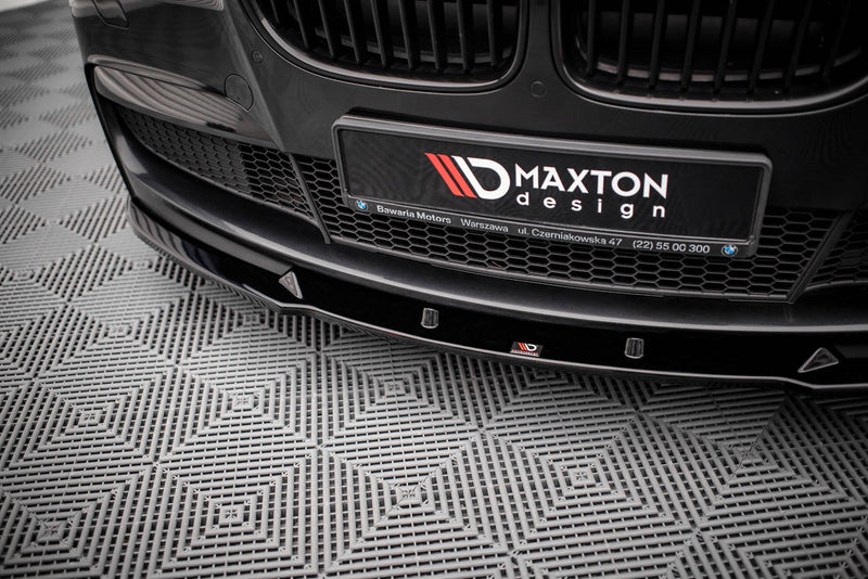 Maxton frontsplitter til BMW 7 M-Pack F01 – blank sort – billede 3 af 5