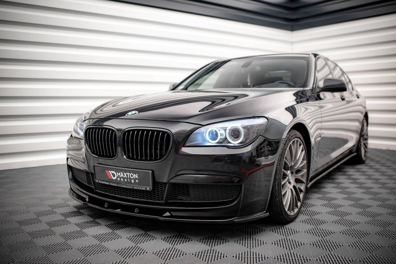 Maxton frontsplitter til BMW 7 M-Pack F01 – blank sort – billede 1 af 5