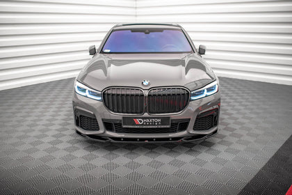 Maxton frontsplitter til BMW 7 M-Pack G11 / G12 Facelift – blank sort – billede 2 af 5