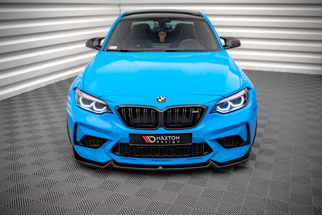 Maxton Front Splitter V.2 BMW M2 Competition F87 - Gloss Black