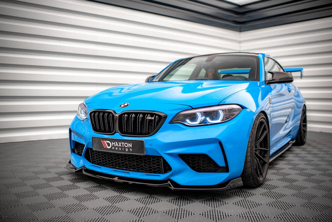 Maxton Front Splitter V.2 BMW M2 Competition F87 - Gloss Black