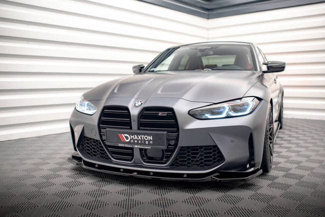 Maxton Front Splitter V.2 BMW M4 G82 - Gloss Black