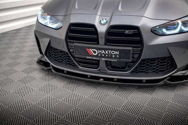 Maxton Front Splitter V.2 BMW M4 G82 - Gloss Black