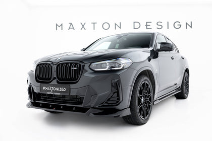 Maxton frontsplitter til BMW X4 M-Pack G02 Facelift – blank sort – billede 3 af 7