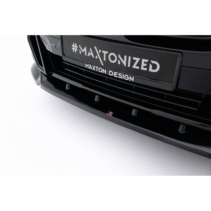 Maxton frontsplitter til BMW X4 M-Pack G02 Facelift – blank sort – billede 4 af 7