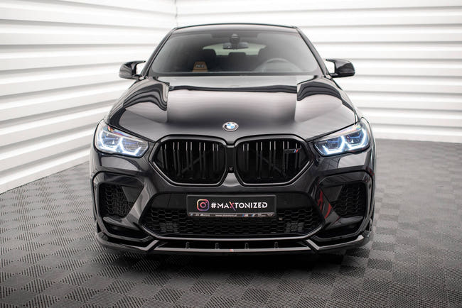 Maxton frontsplitter til BMW X6 M F96 – blank sort – billede 2 af 5