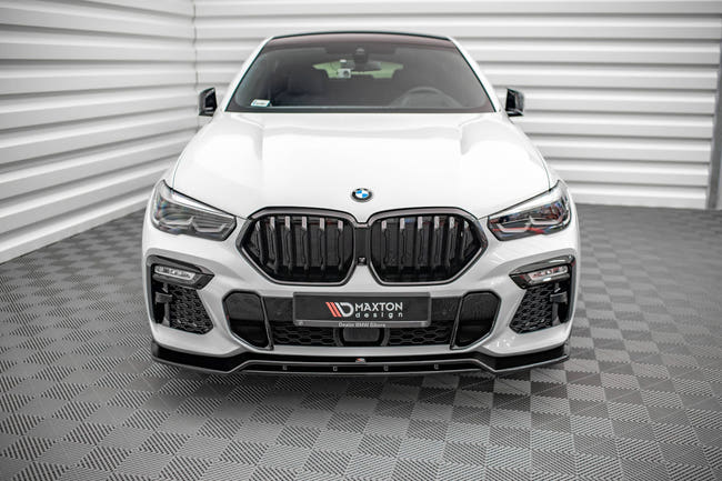 Maxton frontsplitter til BMW X6 M-Pack G06 – blank sort – billede 2 af 5