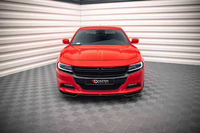 Maxton frontsplitter til Dodge Charger RT Mk7 Facelift – blank sort – billede 2 af 6