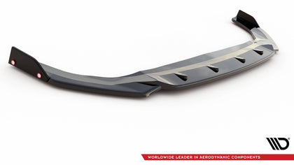 Maxton frontsplitter til Volkswagen Golf GTI / GTE / GTD / R-Line Mk8 – blank sort – billede 4 af 5