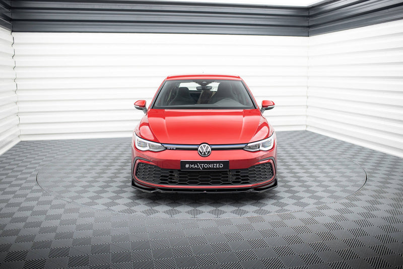 Maxton frontsplitter til Volkswagen Golf GTI / GTE / GTD / R-Line Mk8 – blank sort – billede 2 af 5