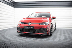 Maxton frontsplitter til Volkswagen Golf GTI / GTE / GTD / R-Line Mk8 – blank sort – billede 1 af 5