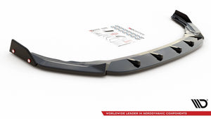 Maxton frontsplitter til Volkswagen Golf R Hatchback / Variant Mk8 – blank sort – billede 4 af 5
