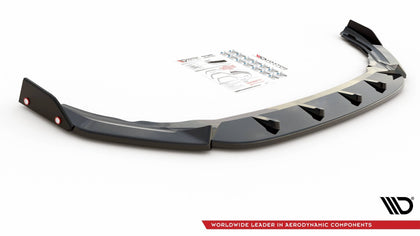 Maxton frontsplitter til Volkswagen Golf R Hatchback / Variant Mk8 – blank sort – billede 4 af 5